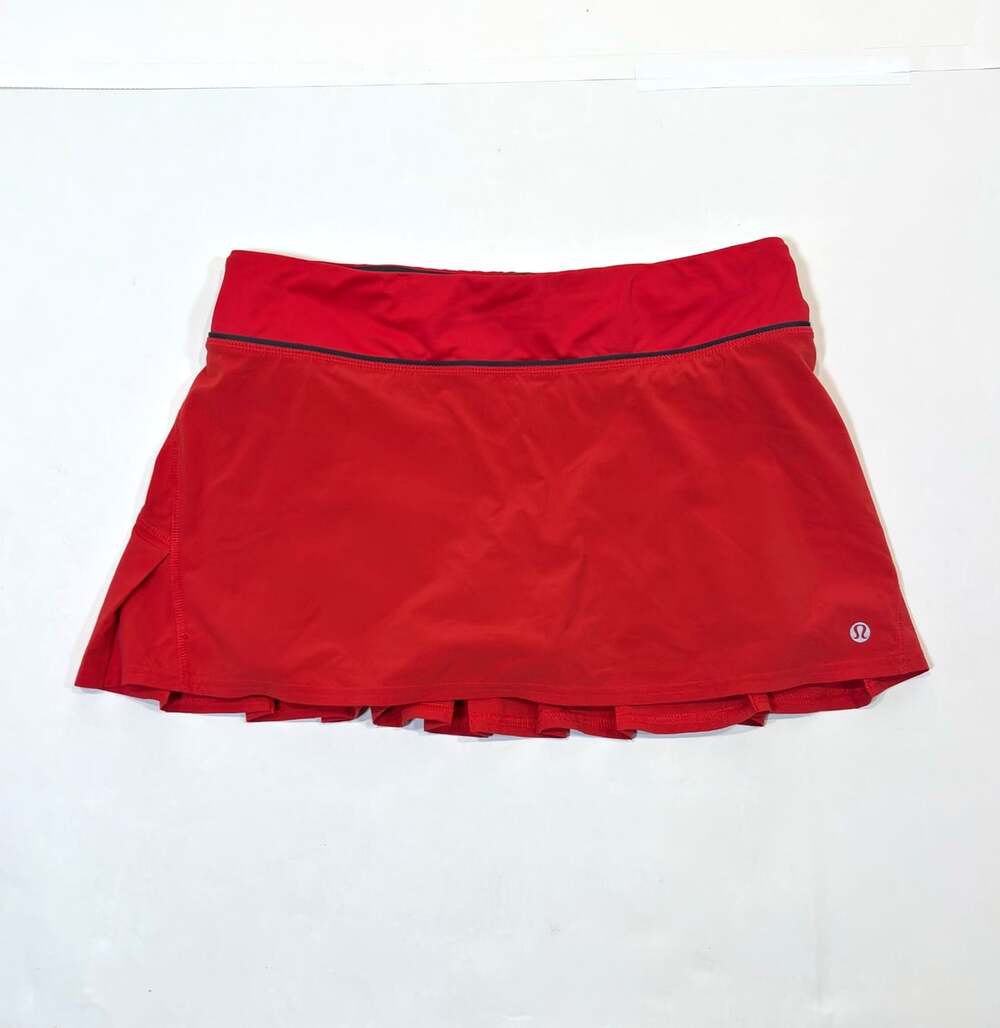 Lululemon Circuit Breaker Athletic Skirt Skort Red - Size 6